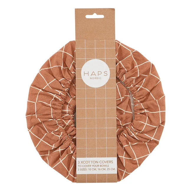 Couvre plat alimentaire Check | Terracotta