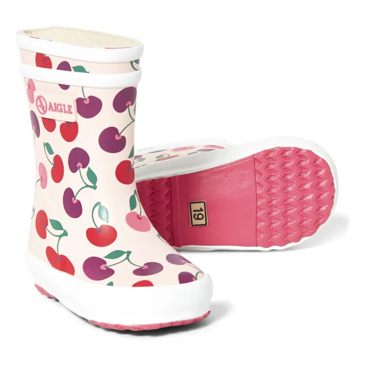 Stivali da pioggia Baby Flac Theme | Rosso ciliegia- Immagine del prodotto n°2