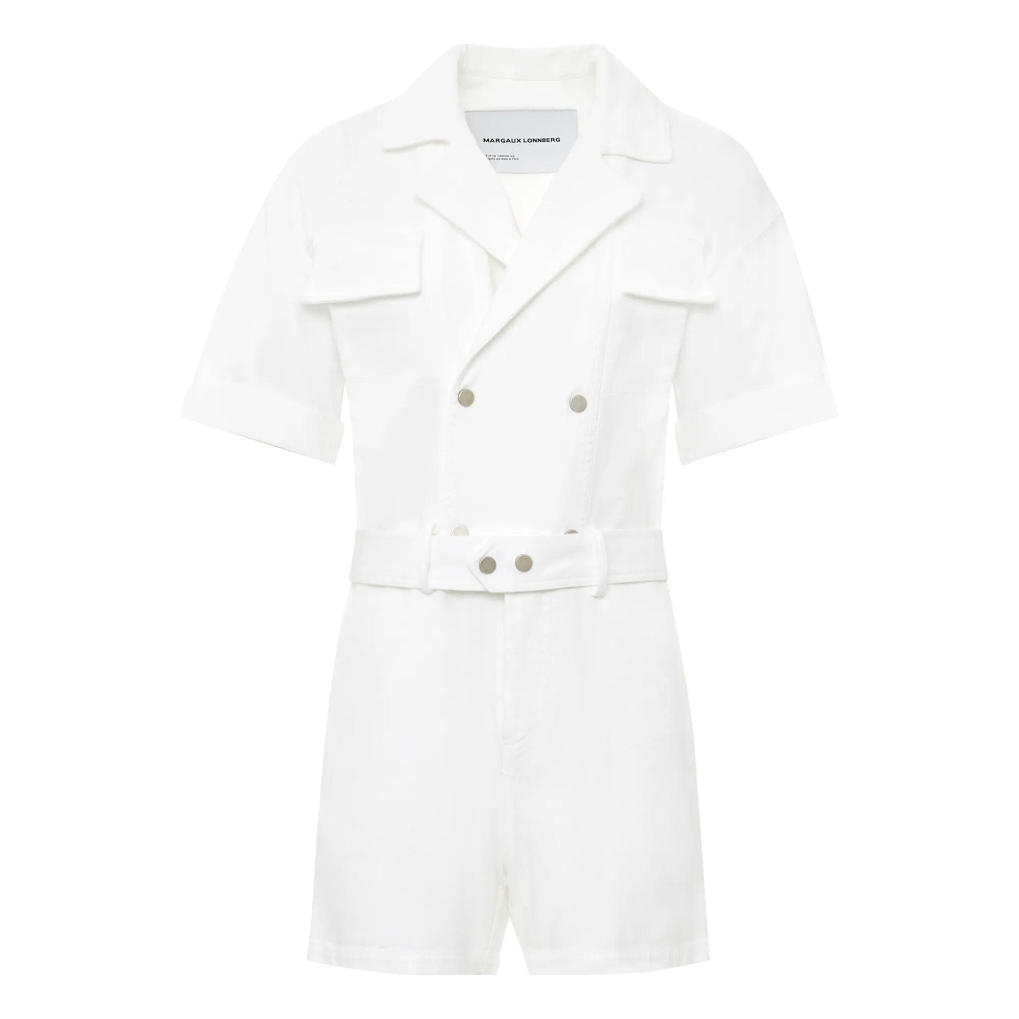 Margaux Lonnberg White Jay Denim Jumpsuit