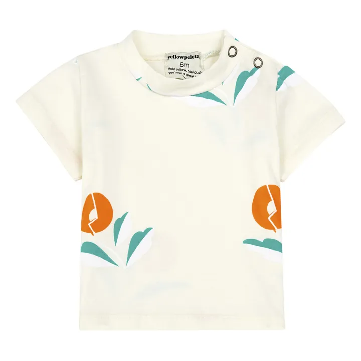 Camiseta algodón orgánico Plant | Crudo- Imagen del producto n°0