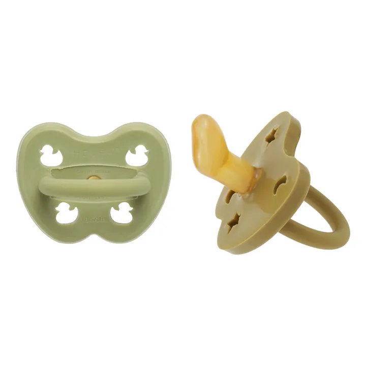 Natural Rubber Orthodontic Dummies - Set of 2 | Green- Product image n°0