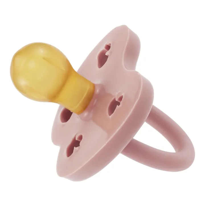 Natural Rubber Round Dummies - Set of 2 | Pink- Product image n°2