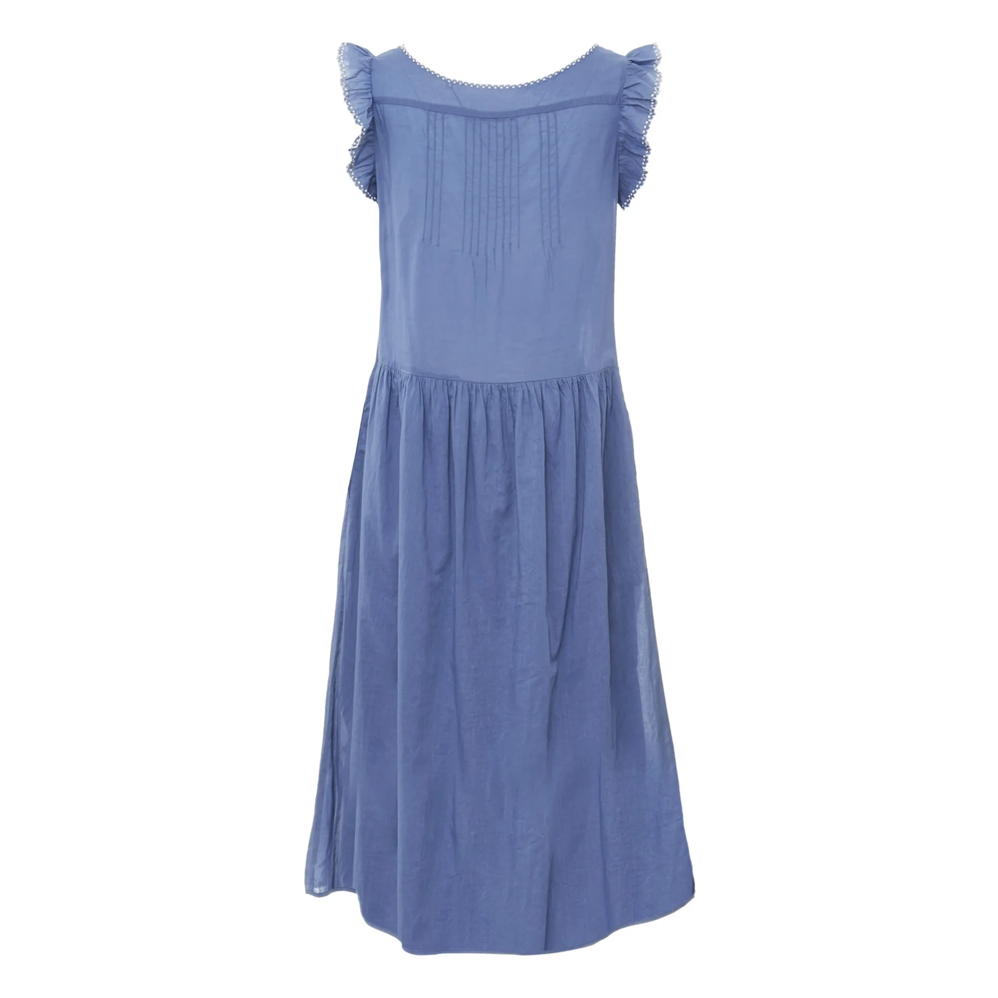 Emile et Ida - Embroidered Vintage Dress - Women's Collection - - Blue | Smallable Emile et Ida - Embroidered Vintage Dress - Women's Collection - - Blue | Smallable