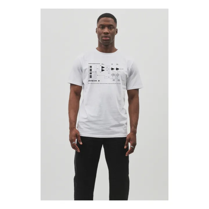 T-Shirt Synth aus Bio-Baumwolle | Weiß- Produktbild Nr. 1