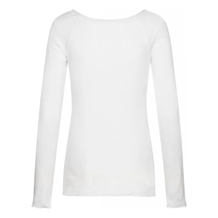 T-Shirt Celia Coton Bio | Blanc- Image produit n°4