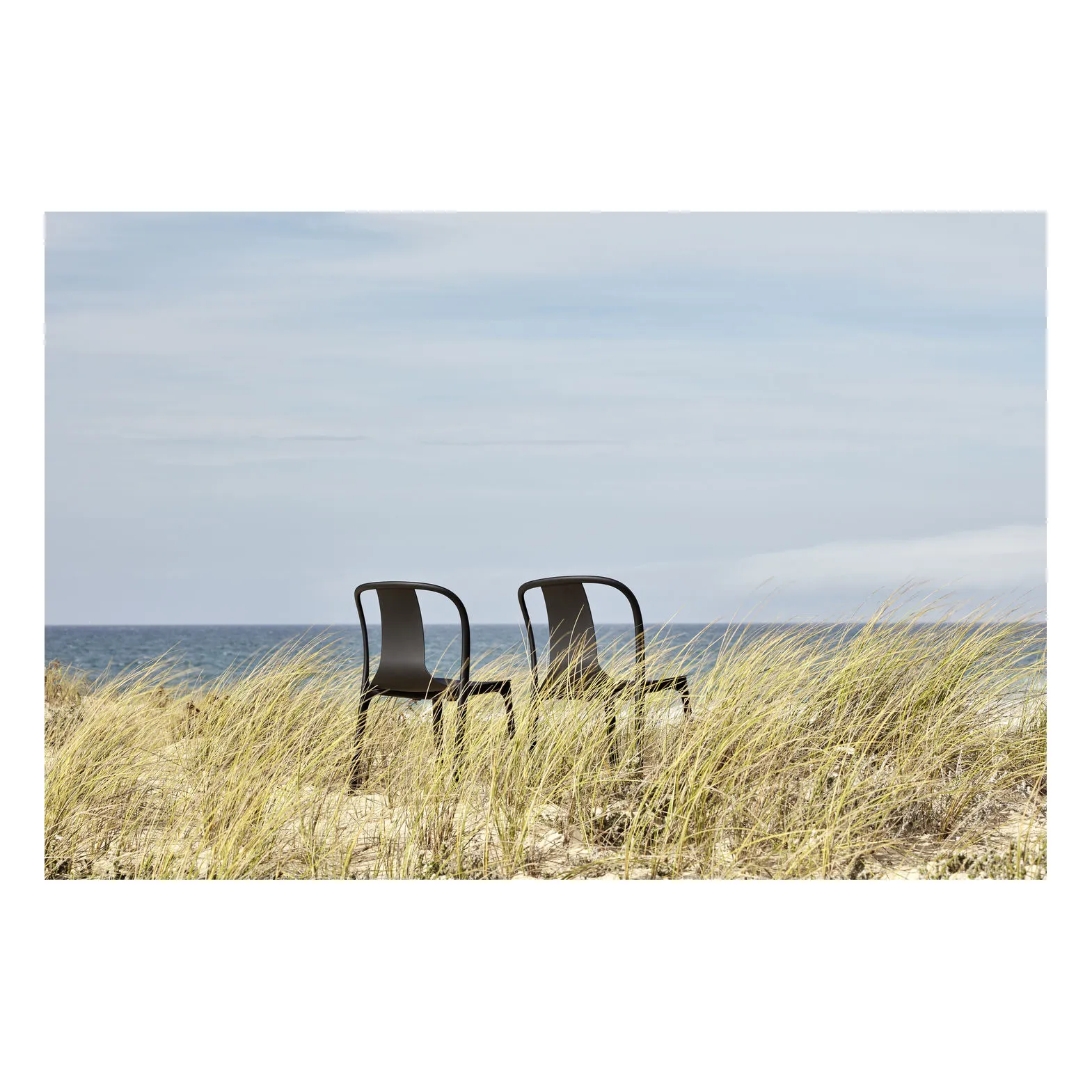 Chaise Bouroullec Belleville plastic | Noir foncé- Image produit n°3