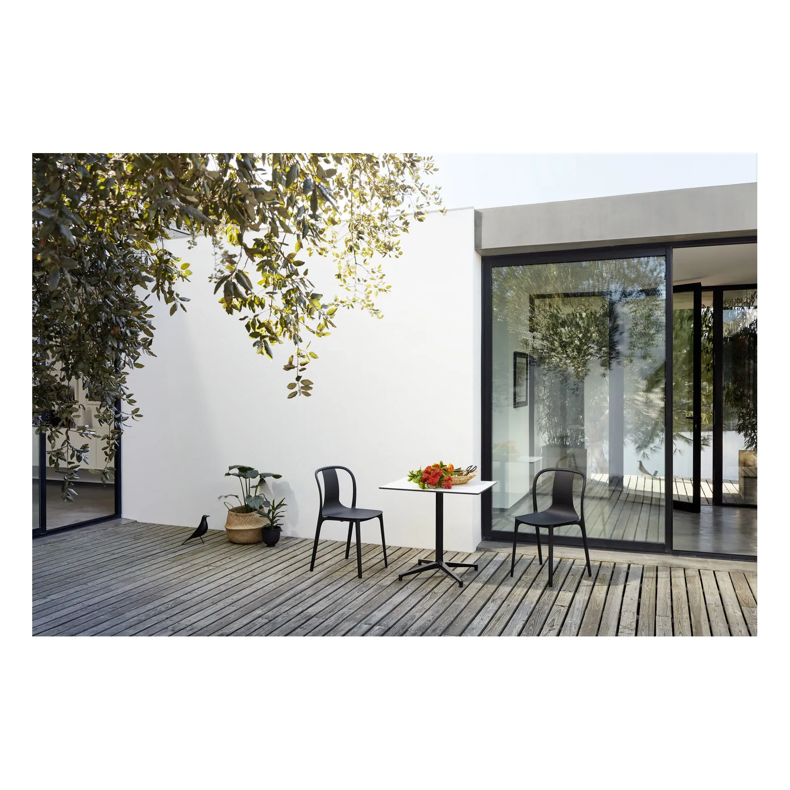 Chaise Bouroullec Belleville plastic | Noir foncé- Image produit n°1