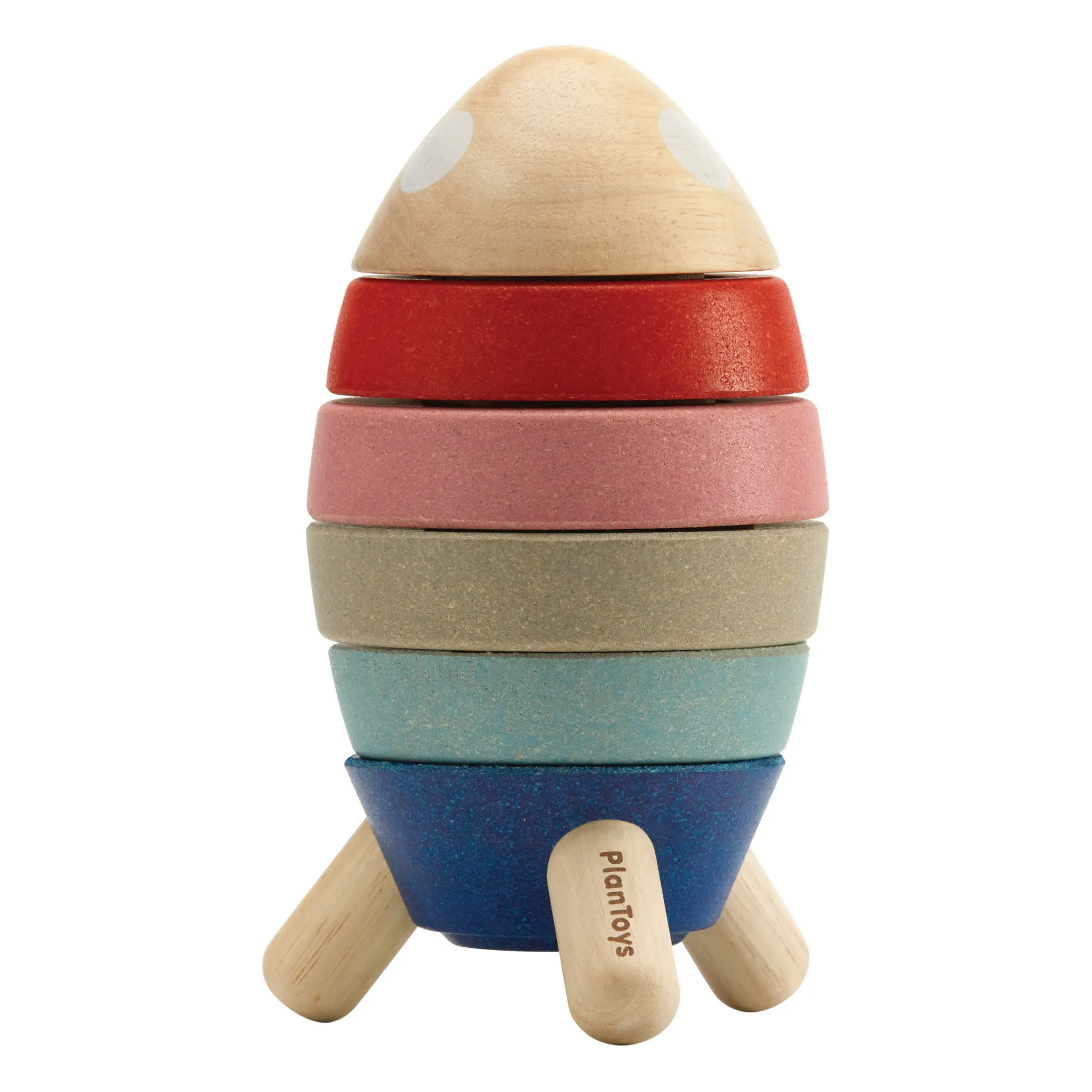 Plan Toys Multicoloured Tendresse Stacking Rocket