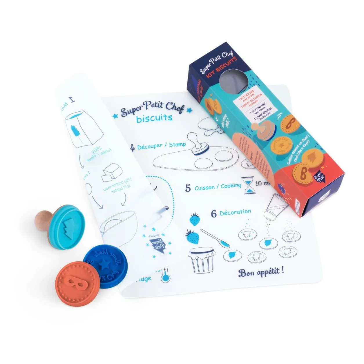 Superpetit Mantel individual con receta Kit Biscuit Smallable