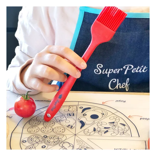 Mantel individual con receta - Kit Pizza