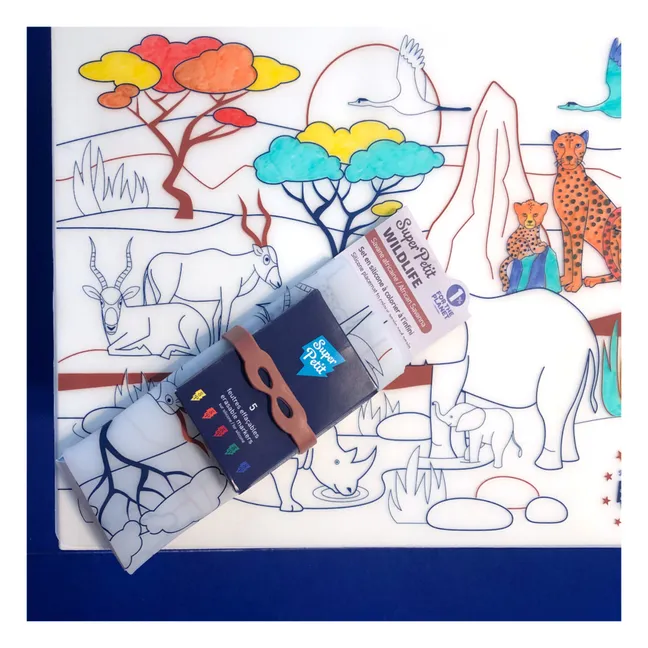 Savanna Colour-in Place Mat | Rust