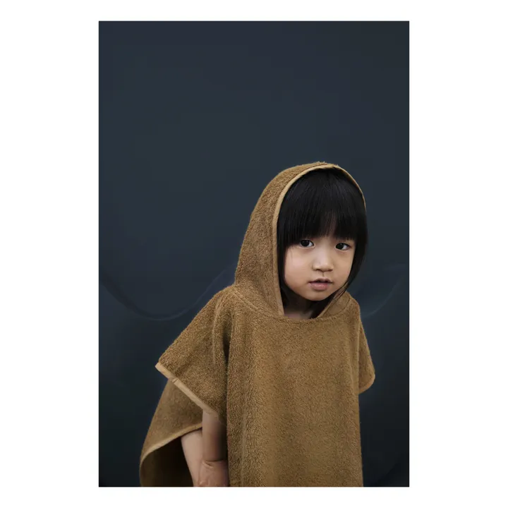 Asciugamano con cappuccio Cotone Bio | Camel- Immagine del prodotto n°1