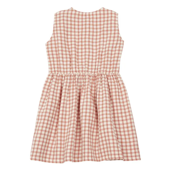 Exclusive Marlot x Smallable - Ninon Organic Cotton Muslin Dress  | Pink- Product image n°6