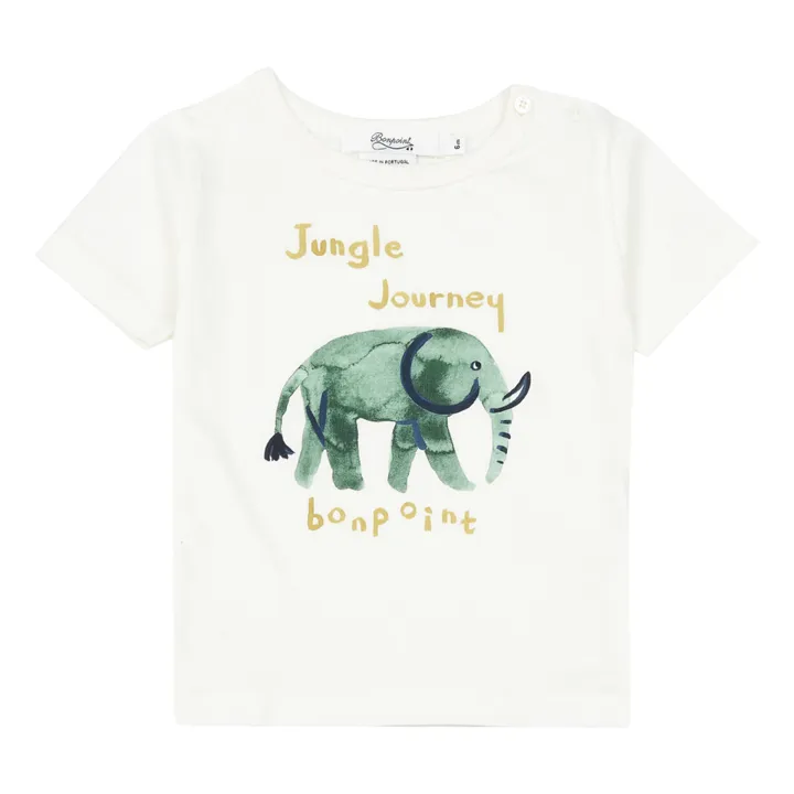 T-Shirt Eléphant | Ecru- Image produit n°0