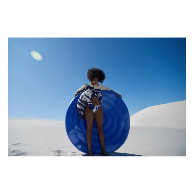 Materasso gonfiabile rotondo Goa | Blu