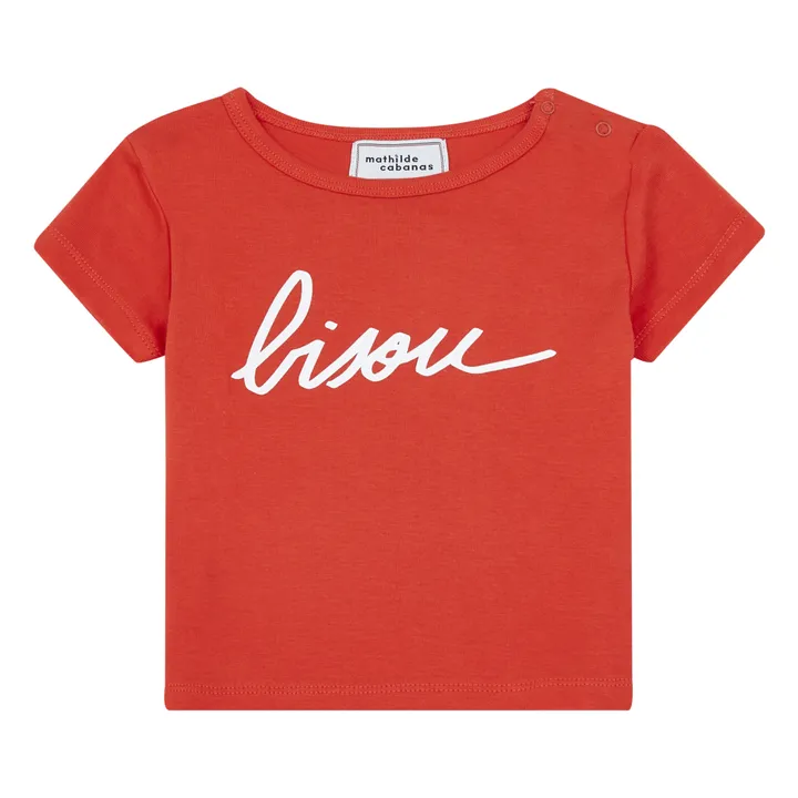 Camiseta Bisou | Rojo- Imagen del producto n°0