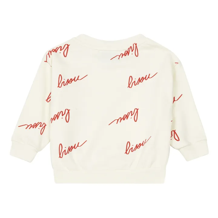 Bisou Allover Sweatshirt | Cream- Product image n°1