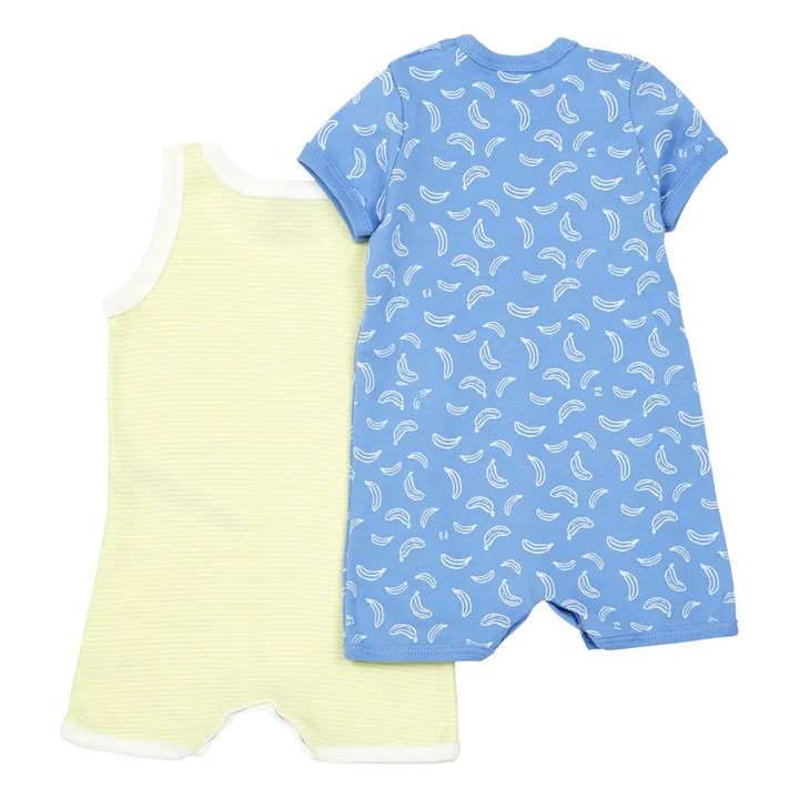 Set de 2 Pijamas Cortos Moelleux | Azul- Imagen del producto n°1