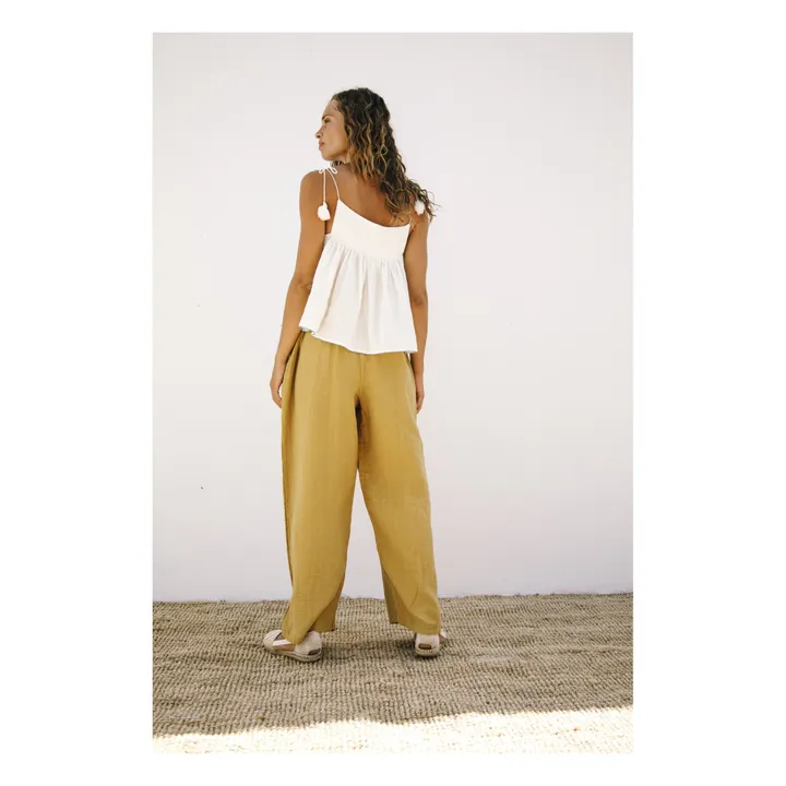 Hose aus Bio-Baumwolle Levi - Damenkollektion  | Grün- Produktbild Nr. 2