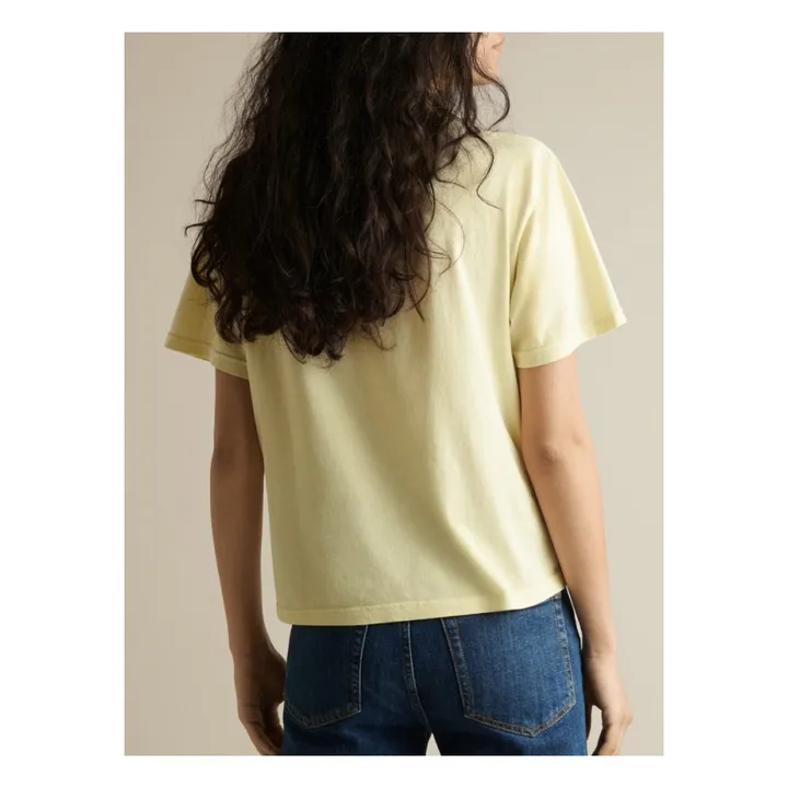 Camiseta Luz | Amarillo palo- Imagen del producto n°4