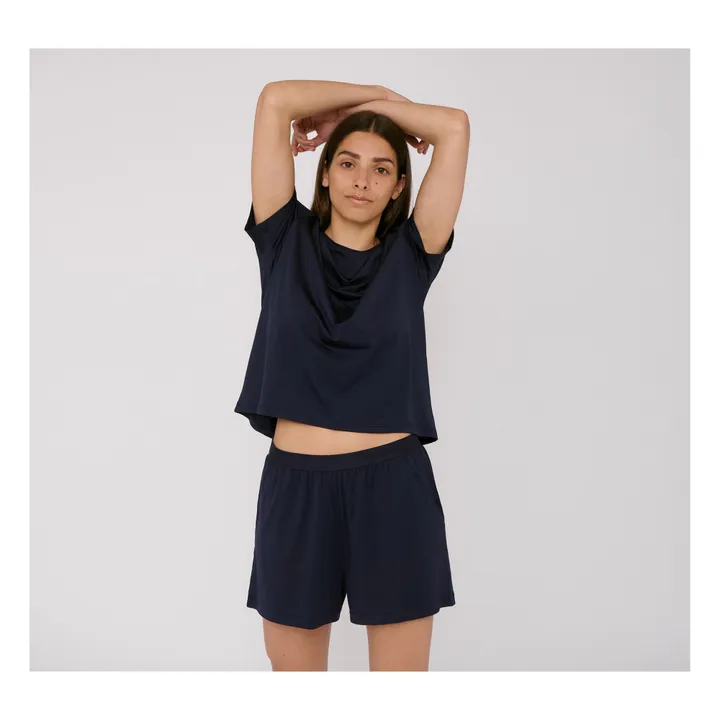 Shorts Tencel Lite | Navy- Produktbild Nr. 0