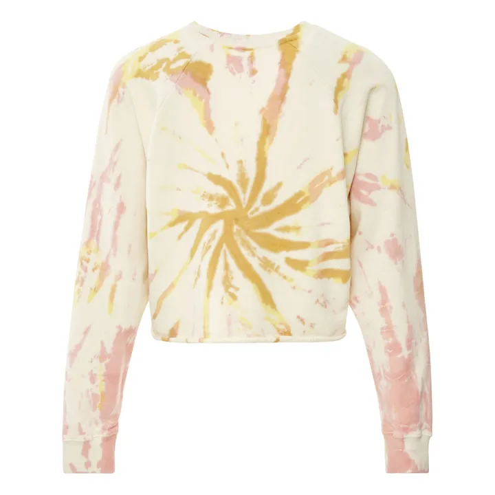 Sweat The Loafer Crop Fray Tie and Dye | Jaune- Image produit n°5