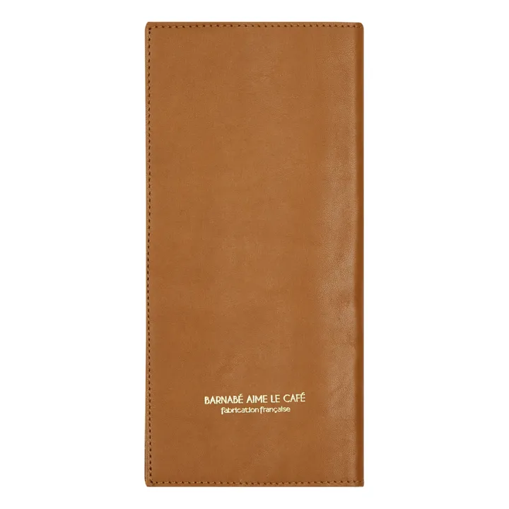 Funda para libro de familia de cuero | Caramelo- Imagen del producto n°5