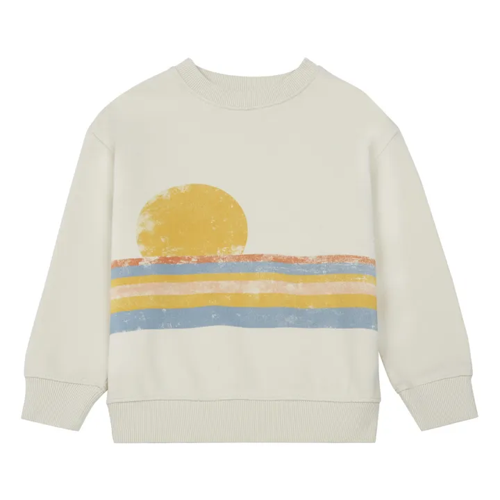 Sweatshirt Bio-Baumwolle Sunset | Beige- Produktbild Nr. 0