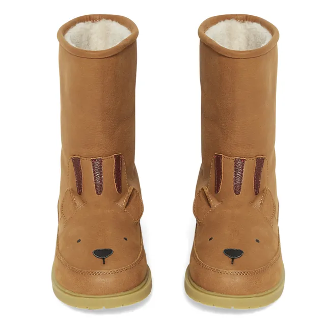 Wadudu Tiger Fur-lined Boots | Camel