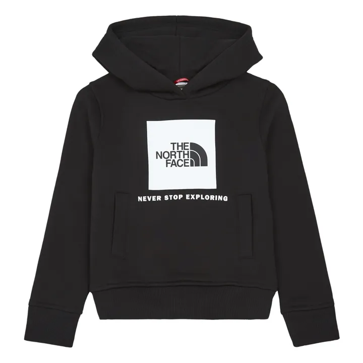 Sweatshirt mit Kapuze Box  | Schwarz- Produktbild Nr. 0