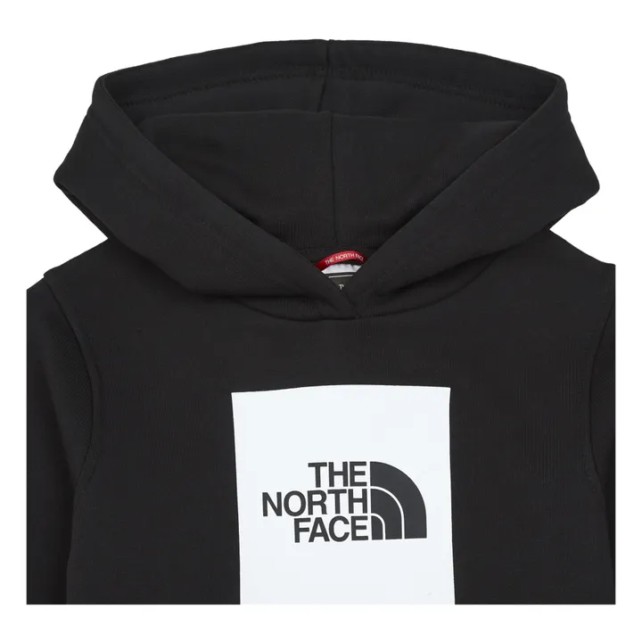 Sweatshirt mit Kapuze Box  | Schwarz- Produktbild Nr. 1