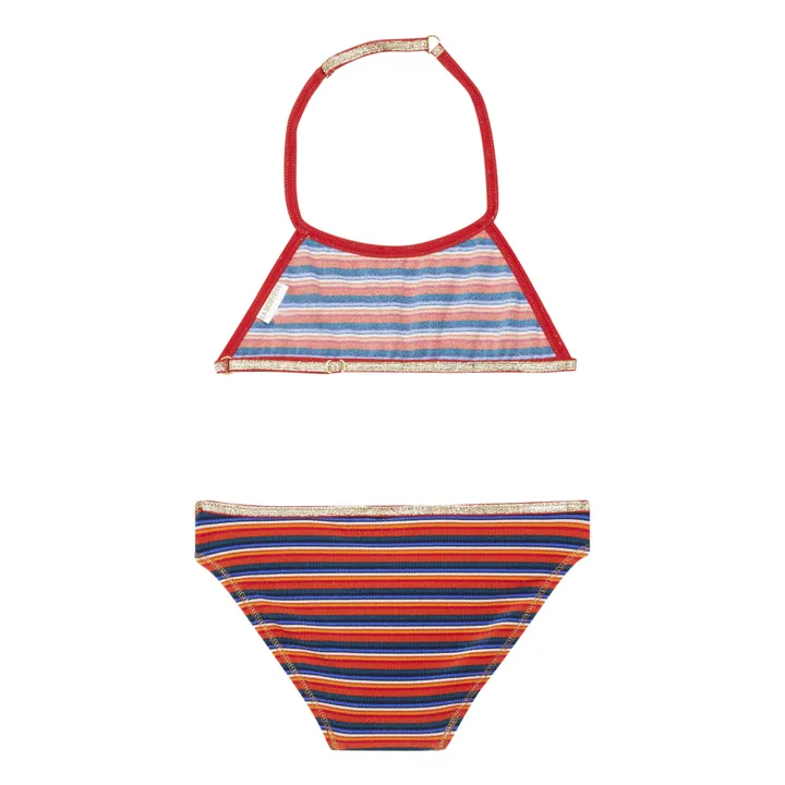 Loulou Summer Terry Cloth Swimsuit  | Red- Product image n°1