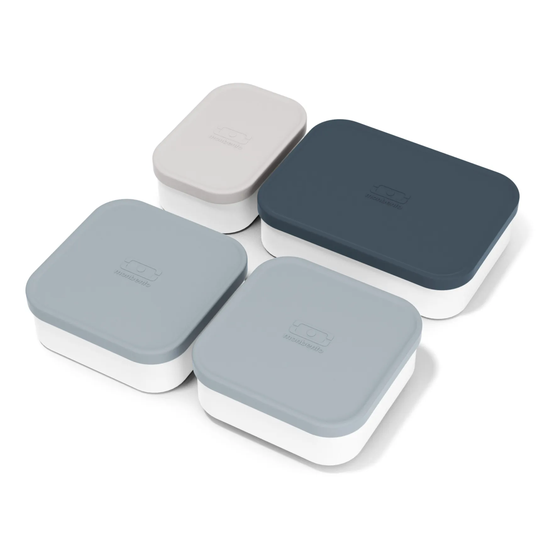 Monbento Grey Mb Extra Compartment Boxes For Bento - Set Of 4