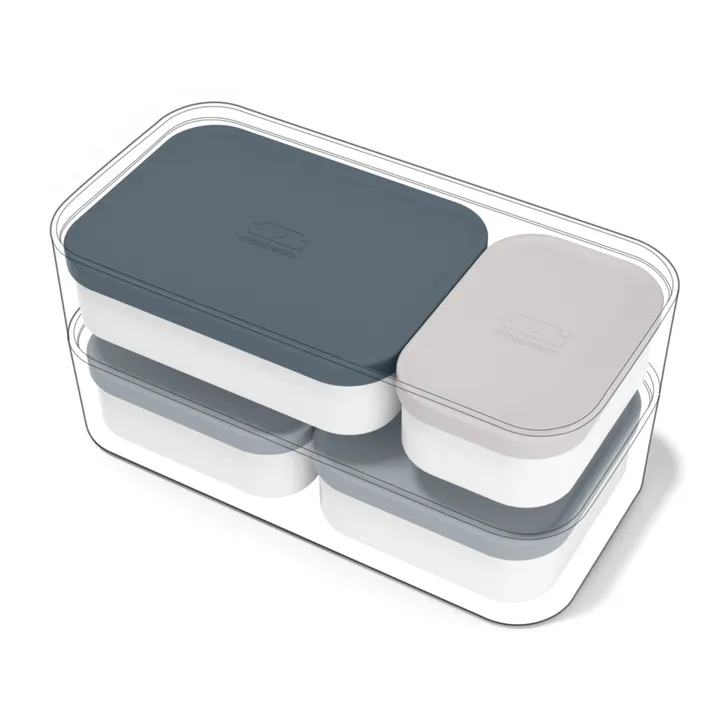 Boites de compartimentation pour bento MB Extra - Set de 4 | Gris- Image produit n°19