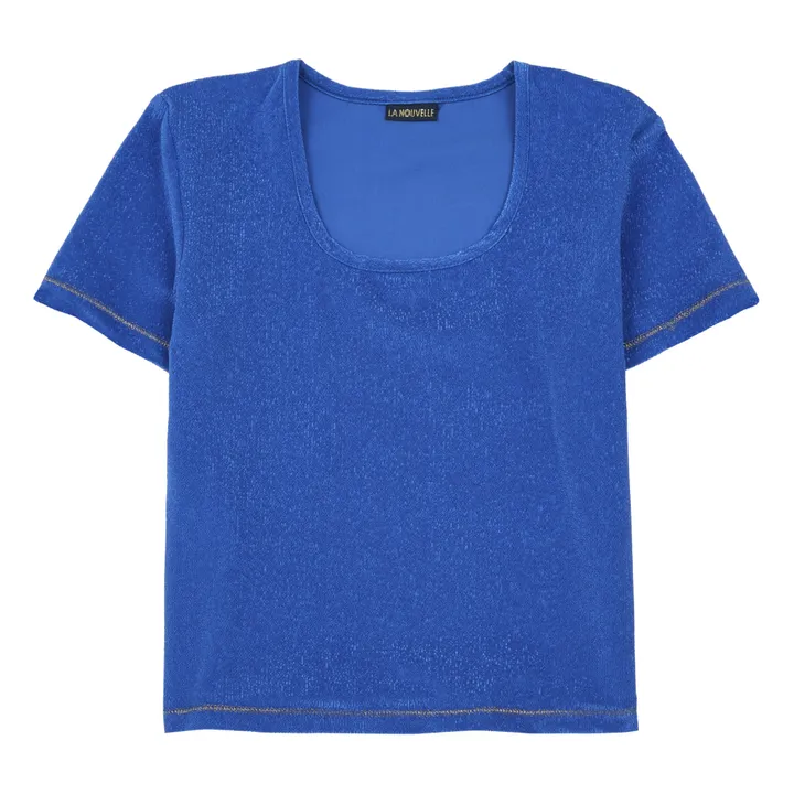 T-Shirt Alfredo Blue in spugna | Blu- Immagine del prodotto n°0