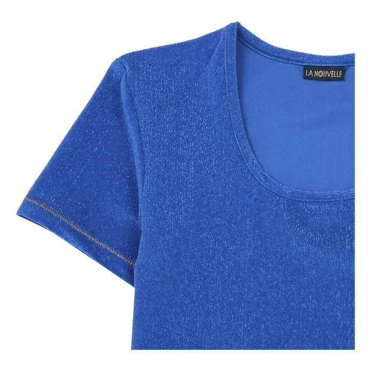 T-Shirt Alfredo Blue in spugna | Blu- Immagine del prodotto n°1
