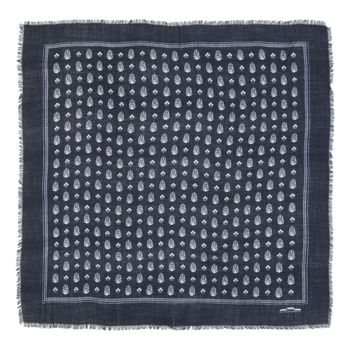 Wool Scarf N528 | Ink Blue- Product image n°0