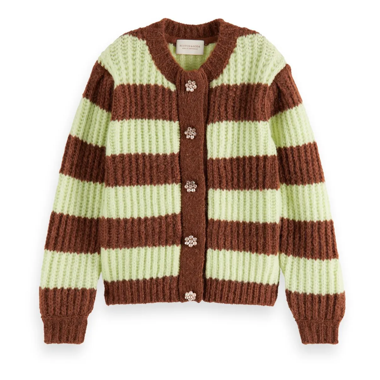 Scotch & Soda Brown Striped Vest