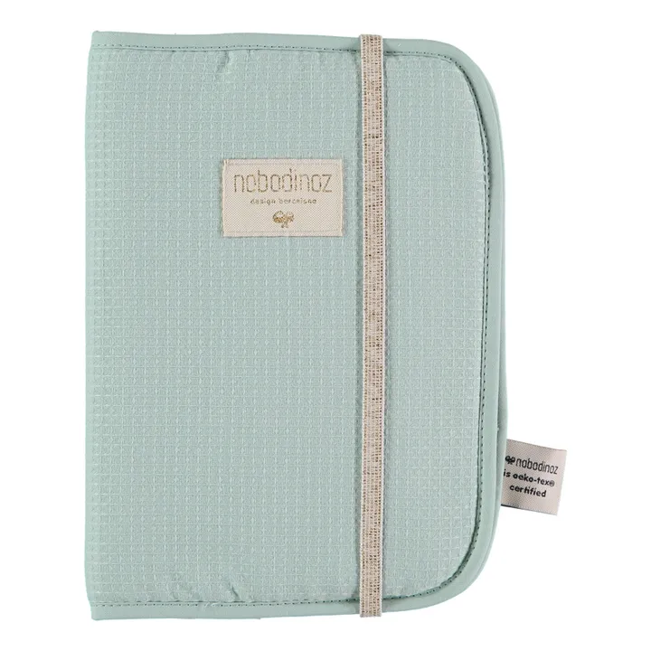 Poema Organic Cotton Health Book Cover | Almond green- Product image n°0