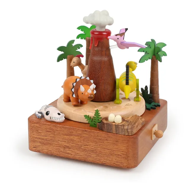 Boite à musique en bois Dino