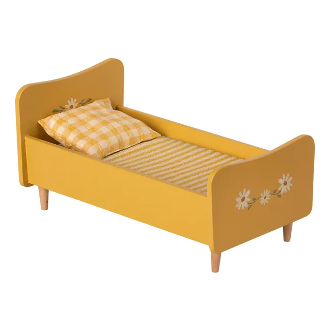 Mini-letto in legno | Giallo