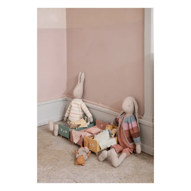 Mini cama de madera | Rosa