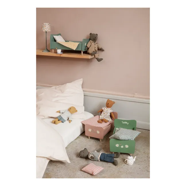 Mini cama de madera | Rosa