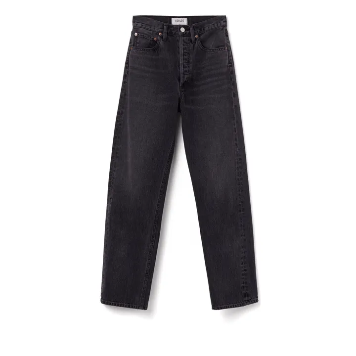 Organic Cotton 90's Pinch Waist Jeans | Black Tea- Product image n°0