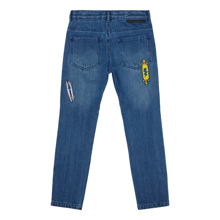 Organic Cotton Badge Skinny Jeans | Denim- Product image n°1