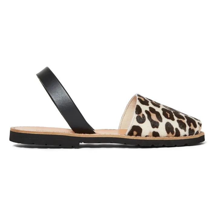 Sandalen Avarca aus Leder - Damenkollektion | Leopard- Produktbild Nr. 0