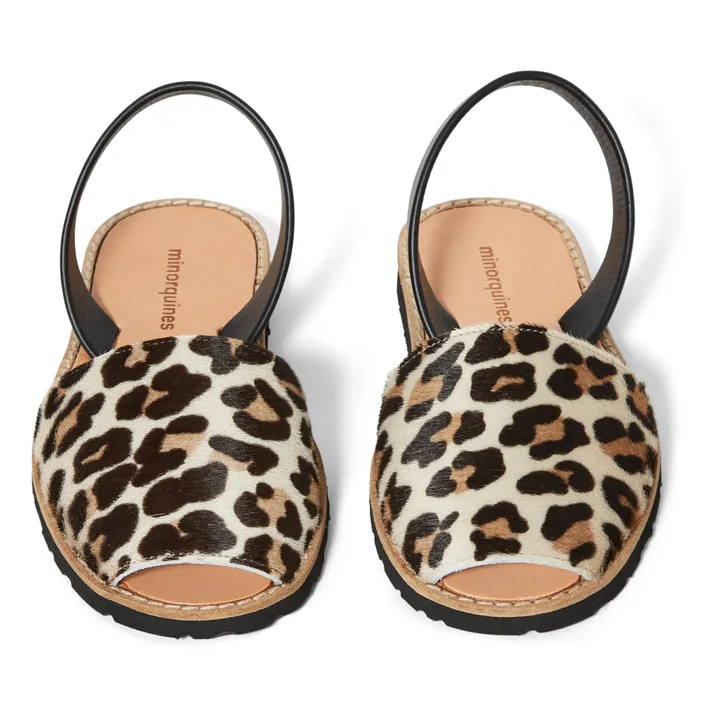 Sandalen Avarca aus Leder - Damenkollektion | Leopard- Produktbild Nr. 3