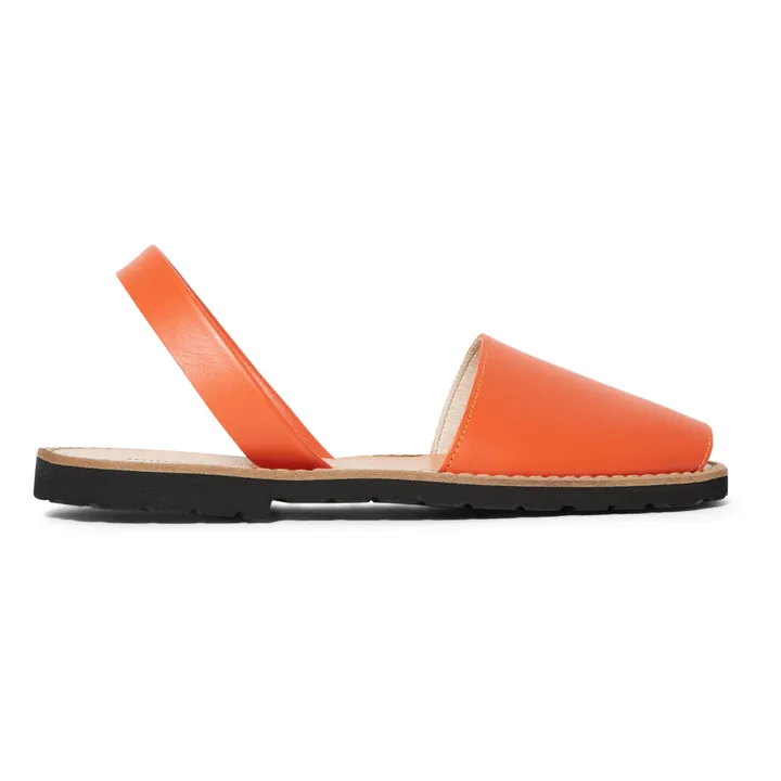 Sandalen Avarca aus Leder - Damenkollektion | Orange- Produktbild Nr. 0