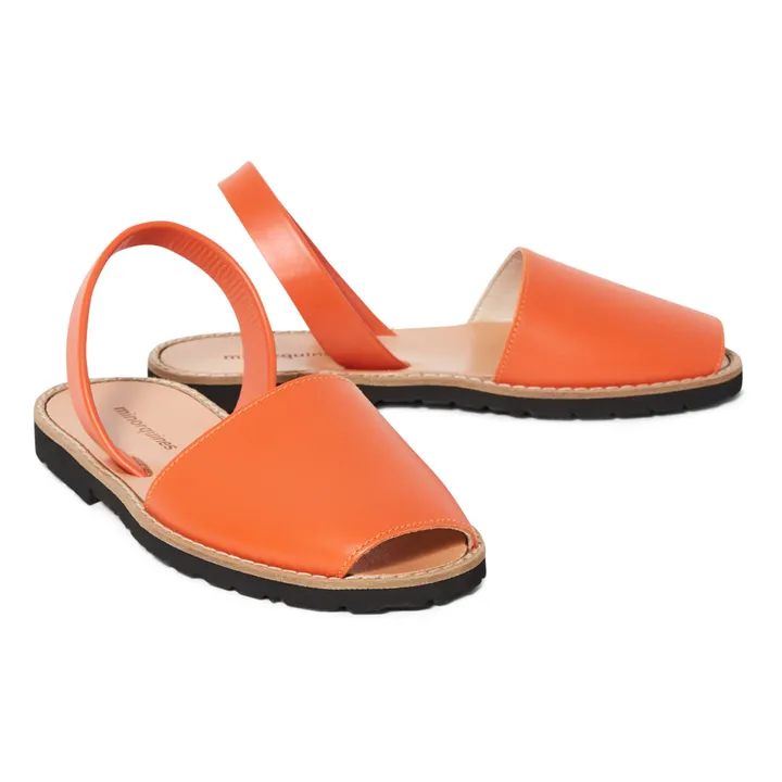 Sandalen Avarca aus Leder - Damenkollektion | Orange- Produktbild Nr. 1