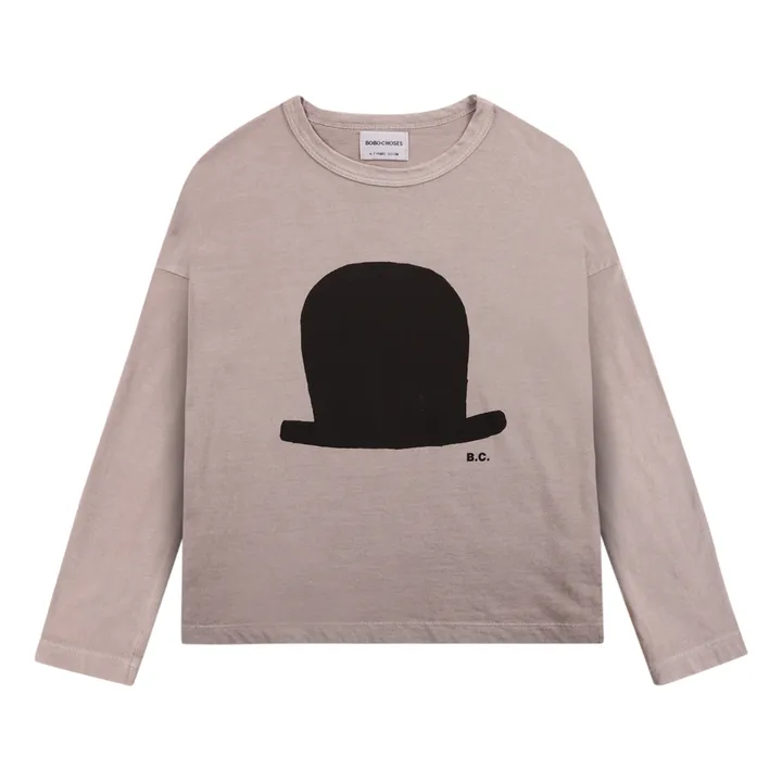 Organic Cotton Hat T-Shirt - Iconic Collection  | Beige- Product image n°0